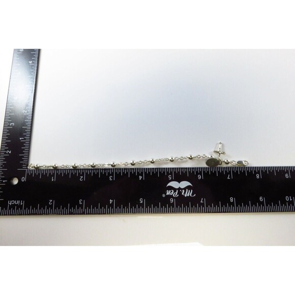 Cable Chain & Ball Link Bracelet 925 Silver Cross Miraculous Medallion Charms - Picture 8 of 8